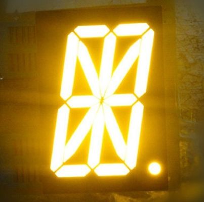 Καλή τιμή. Κίτρινο μονοψήφιο LED 16 Segment Display 140mcd Για ψηφιακές ενδείξεις βενζινάδικων online
