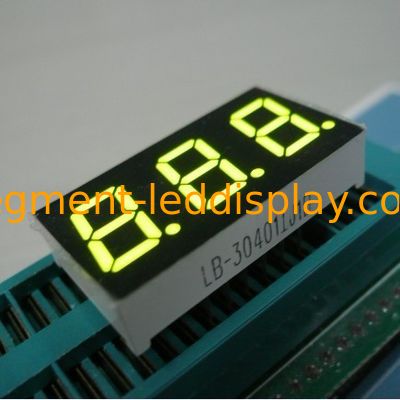 Καλή τιμή. Κίτρινη πράσινη τριψήφια οθόνη LED 7 τμημάτων κοινή άνοδος σε απευθείας σύνδεση