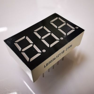 Καλή τιμή. Υπερ φωτεινό κεχριμπάρι 7 Τμήμα 3 ψηφίων 9.2mm LED οθόνη Κοινή κάθοδος για το μετρητή πάνελ σε απευθείας σύνδεση