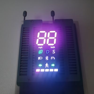 Καλή τιμή. Υπερ φωτεινή λευκή/κόκκινη διχρωματική προσαρμοσμένη οθόνη LED επτά τμημάτων οθόνη LED για ηλεκτρικό σκούτερ Xiaomi σε απευθείας σύνδεση