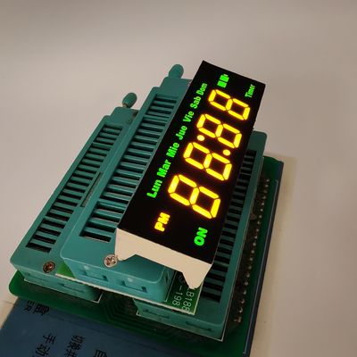Καλή τιμή. 4 ψηφία 7 τμήμα κίτρινη/πράσινη οθόνη LED για έλεγχο χρονόμετρου σε απευθείας σύνδεση