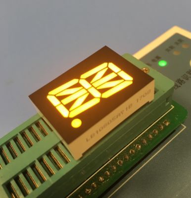 Καλή τιμή. 0.8 inch 16 Segment Alphanumeric LED Display Yellow Single Digit Common Anode For Elevator Indicator σε απευθείας σύνδεση