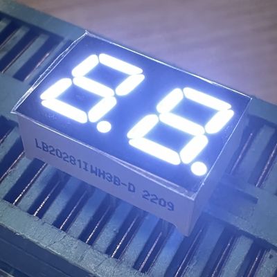Καλή τιμή. 2 Digit 7mm 7 Segment LED Display Common Anode White for Home Appliances σε απευθείας σύνδεση