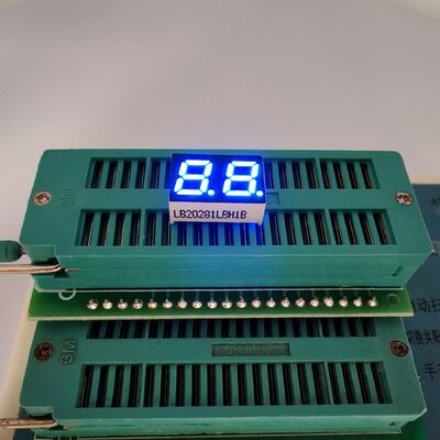 Καλή τιμή. Εξαιρετικά φωτεινή μπλε οθόνη LED 7 τμημάτων 2 ψηφίων για ηλεκτρονικά συστήματα σε απευθείας σύνδεση