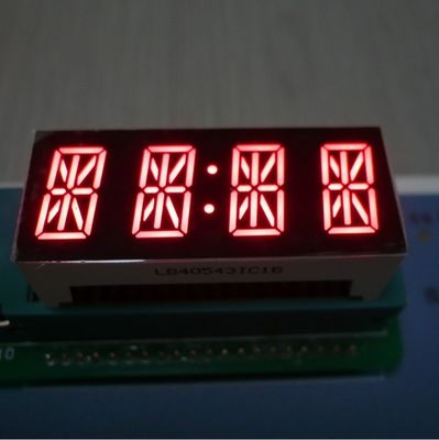 Καλή τιμή. Οθόνη LED 7 τμημάτων 4 ψηφίων αλφαριθμητική, φωτεινό κόκκινο 14 τμημάτων για πίνακα οργάνων online