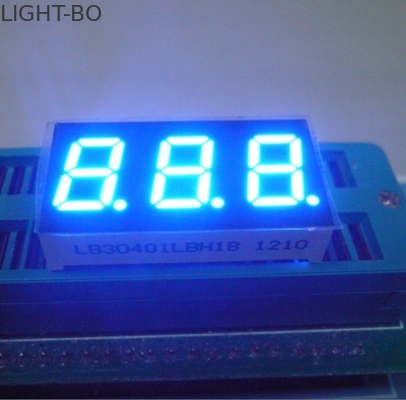 Υπερ φωτεινό μπλε 7 Τμήμα αριθμητική οθόνη LED 3 ψηφίων κοινό άνοδο