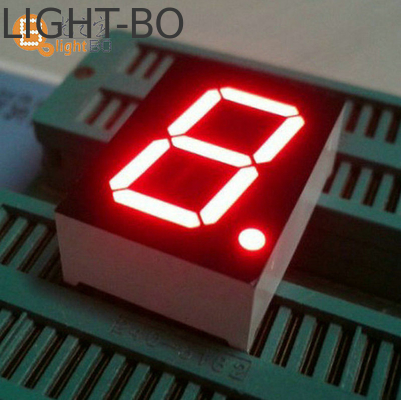 Μία ψηφία 7 τμήματα LED οθόνη 0,8 ιντσών Καθοδική κόκκινη χρώμα