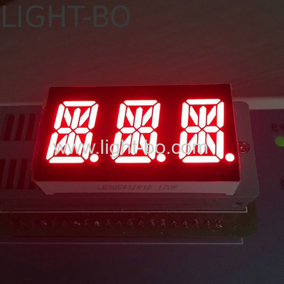 Τρία ψηφία 0,54 ιντσών RED 14 τμήματα LED οθόνης άνοδος για βιομηχανική