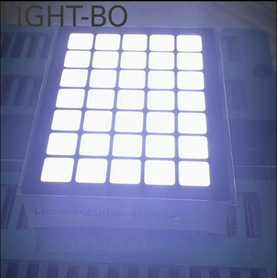 5x7 Λευκή κουκίδα Matrix LED οθόνη με διάμετρο 3 mm