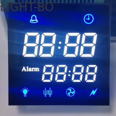 Φωτεινή λευκή/μπλε καθοδική διπλή σειρά Custom 7segment Led Display για χρονοδιακόπτη μικροκυμάτων