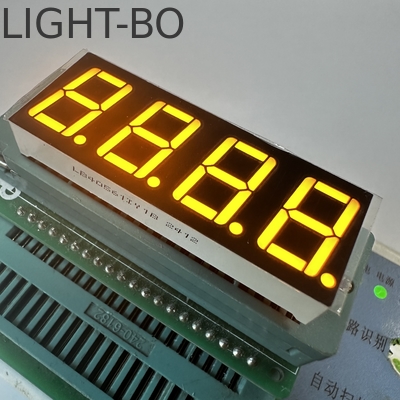 Υπερ φωτεινό κεχριμπάρι 4 ψηφία 14.2mm 7 τμήματα LED οθόνη κοινό άνοδο για τον έλεγχο της θερμοκρασίας