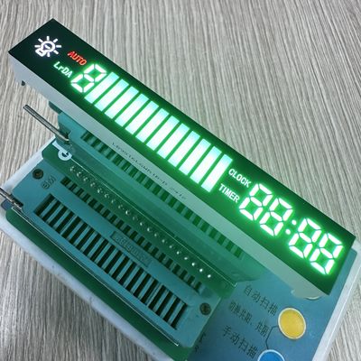 Αγνό Πράσινο/ Λευκό / Κόκκινο 7 Segment LED Display Module κοινή κάθοδος για Απορροφητήρα Κουζίνας