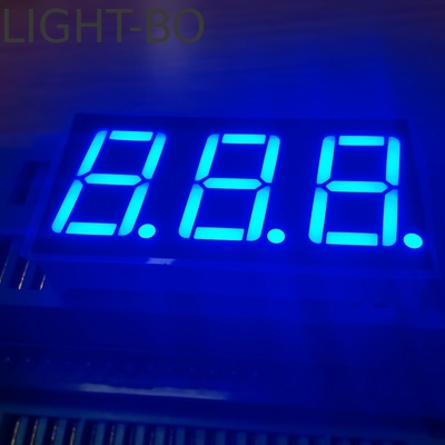 Τριψήφιο 0,56 ιντσών 7 τμήματα LED οθόνη Μπλε χρώμα κοινό άνοδο