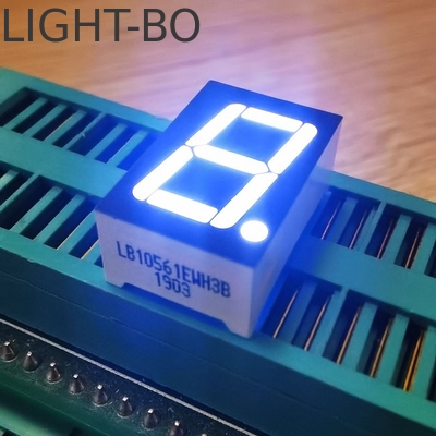 Μονόψήφια οθόνη LED 7 τμημάτων Λευκή κοινή άνοδος για ψηφιακό δείκτη