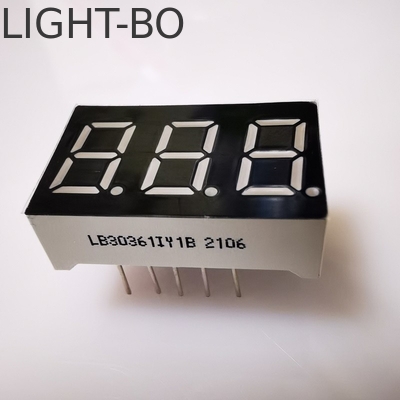 Καλή τιμή. 7 Τομέας 3 ψηφίων 9.2mm LED οθόνη Super Bright Amber Common Cathode για το μετρητή πάνελ σε απευθείας σύνδεση