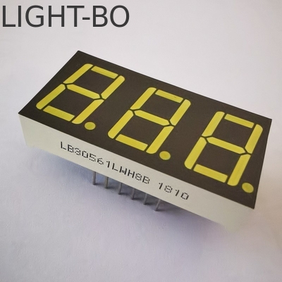 Καλή τιμή. Οθόνη LED Ultra Bright White Grey Surface 7 Segment 3digit 14.2mm Κοινό Καθοδικό για Ρυθμιστή Θερμοκρασίας σε απευθείας σύνδεση