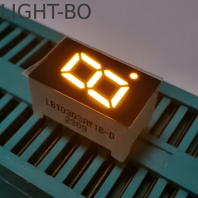 Αμπερόχρωμο 7,62mm Ενιαίο ψηφίο 7 τμημάτων LED οθόνη κοινό άνοδο