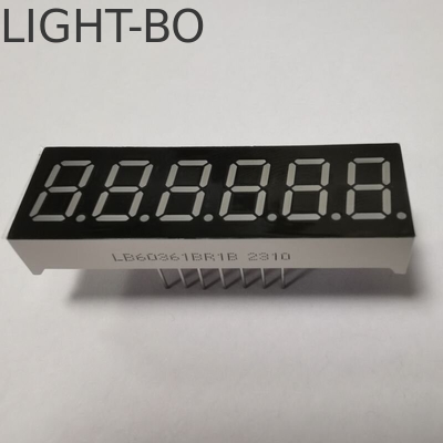 Παγωτό μπλε 6 ψηφίων 0,36 ιντσών 7 τμήματα LED οθόνη, που χρησιμοποιείται ευρέως για τον πίνακα οργάνων