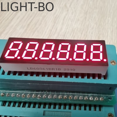 Καθαρή πράσινη οθόνη LED 6 ψηφίων 0,36 ιντσών 7 τμημάτων, που χρησιμοποιείται ευρέως για πίνακα οργάνων