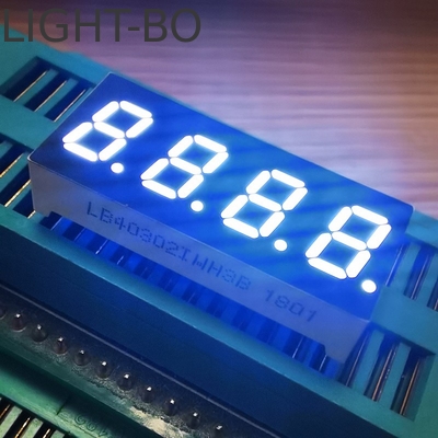 Λευκή 7,62mm 4Digit 7 Segment LED οθόνη κοινό άνοδο για δείκτη θερμοκρασίας