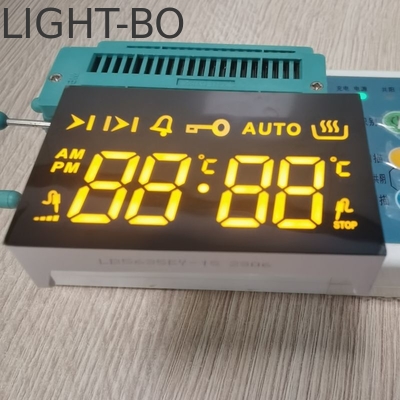 Ultra Amber LED οθόνη 7 τμήματα 4 ψηφίων κοινό κάθοδο για 4 πλήκτρα άγγιγμα ενσωματωμένο στο φούρνο