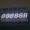 Λευκή οθόνη LED 7 τμημάτων 6 ψηφίων 9,2 mm Κοινή κάθοδα για ψηφιακό χρονόμετρο αντίστροφης μέτρησης