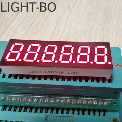 Καλή τιμή. Υψηλή φωτεινή κόκκινη οθόνη LED 7 τμημάτων 6 ψηφίων 9,2 mm Κοινή κάθοδος για ψηφιακό χρονόμετρο αντίστροφης μέτρησης σε απευθείας σύνδεση