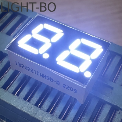 Υπερ φωτεινό λευκό 2 ψηφία 7mm 7 τμήματα LED οθόνη κοινό κάθοδο για οικιακές συσκευές