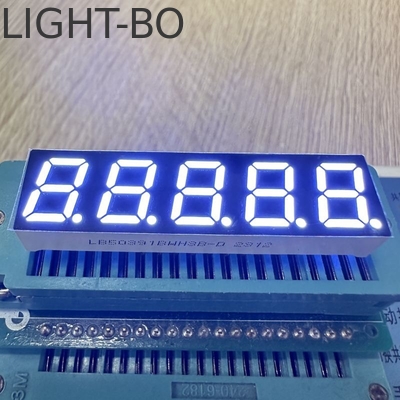 Δείκτης LED 7 τμημάτων Ultra White 5 ψηφίων 0,39 ιντσών Κοινό Καθοδικό για ψηφιακό δείκτη