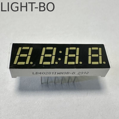 Οθόνη LED 7mm Ulrta φωτεινό λευκό 4 ψηφίων 7 τμημάτων κοινό κάθοδο για πίνακα πολυμέτρου