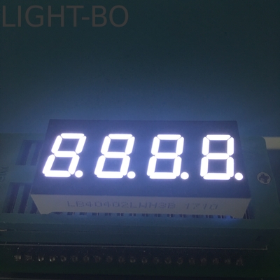 4 ψηφία 0,4 ιντσών 7 τμήματα υπεραλευκή οθόνη LED κοινή κάθοδος για ακριβή παρακολούθηση οργάνων