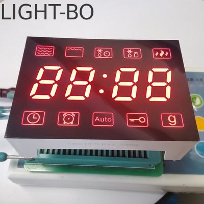 Υπερκόκκινη οθόνη LED 7 τμημάτων 4 ψηφίων κοινού καθοδίου Fo ελέγχου μικροκυμάτων