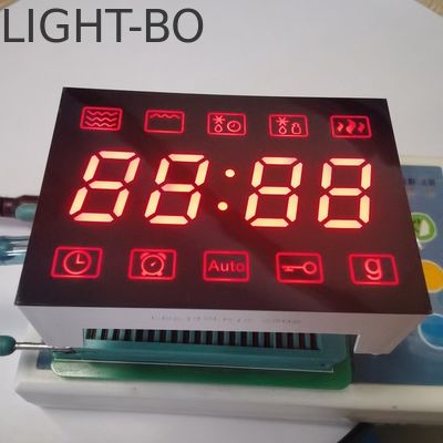 Κοινή Ανόδα Υπεραπλανό κόκκινο 7 τμήματα LED οθόνη 4 ψηφίων Fo Microwave Control