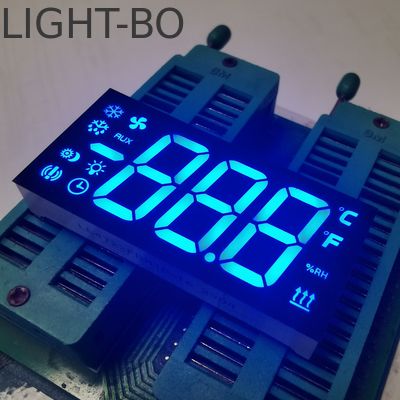 Προσαρμοσμένη Ultra Blue 3 ψηφίων 7 τμήματα οθόνη LED κοινή κάθοδος για τον ελεγκτή ψυγείου