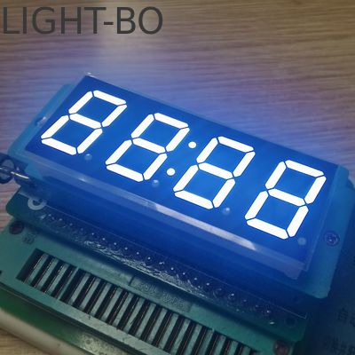 4 ψηφία 7 τμήματα LED ρολόι Δείχνει κοινό άνοδο Λευκό 14,2 mm για ψηφιακό χρονόμετρο
