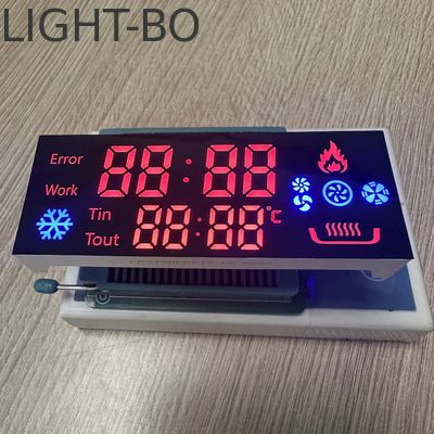 Προσαρμοσμένη Ultra Red/Blue 7 Segment LED οθόνη για τον ελεγκτή κουζίνας αερίου