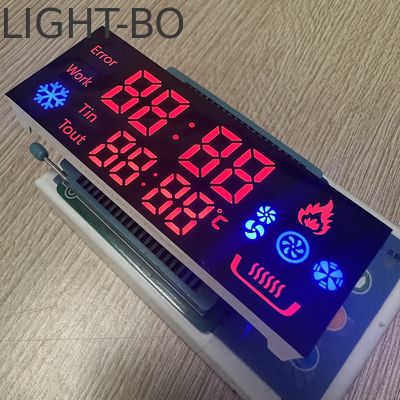 Καλή τιμή. Προσαρμοσμένη οθόνη LED 7 τμημάτων κοινής άνωσης Ultra Red/Blue για ελεγκτή κατσαρόλης αερίου σε απευθείας σύνδεση