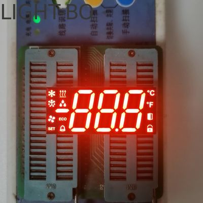 Υπεραπλανή κόκκινη κοινή καθοδική οθόνη LED επτά τμημάτων για έλεγχο ψυγείου/ψυγείου
