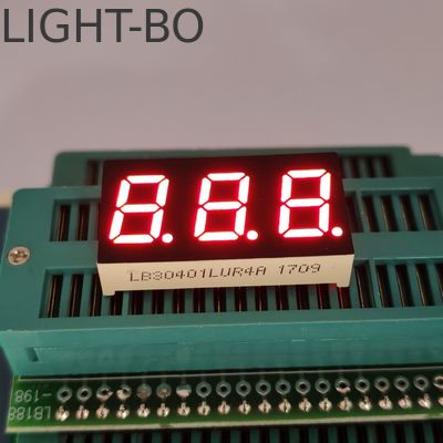 0.4in CC 3-Ψηφίων 7-Seg LED, Εξαιρετικά Φωτεινή Κόκκινη Οθόνη για Ένδειξη Θερμοκρασίας