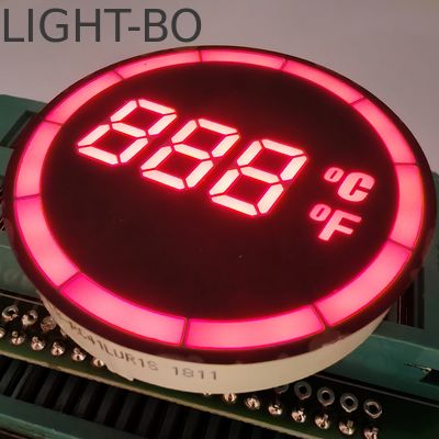 Στρογγυλός Κοινός Κάθοδος 7-Segment LED Ελεγκτής Εμφάνισης Θερμοκρασίας