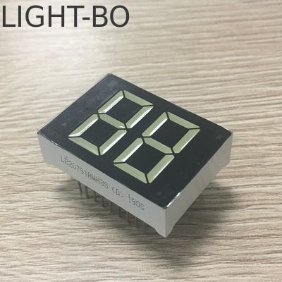 Καλή τιμή. 20 mm Λευκό χρώμα 2 ψηφία 7 τμήματα LED οθόνη για ψηφιακό θερμαντήρα νερού σε απευθείας σύνδεση