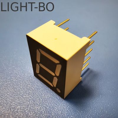 Οθόνη LED Εξαιρετικά Φωτεινή Κόκκινη Μονό ψηφίο 0.39 ίντσας 7 τμημάτων για Πίνακα Οργάνων