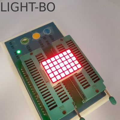 Εξαιρετικά φωτεινή κόκκινη οθόνη LED DOT Matrix 5*7 τετραγωνική για ένδειξη ορόφου ανελκυστήρα
