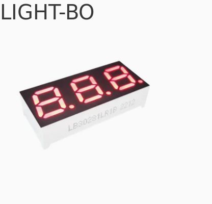 Συμπαγής Τριψήφιος 0.4 ίντσες 7 Segment Common Cathode Super Bright Κόκκινη LED Οθόνη για Μηχανή Καφέ