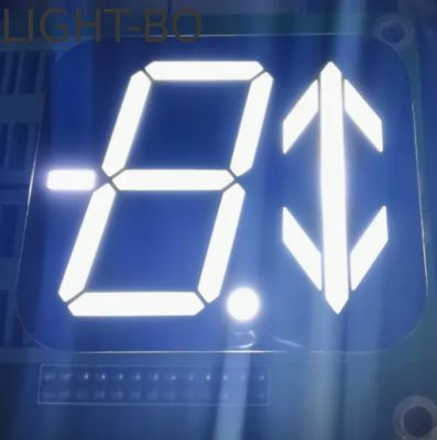 Εξαιρετικά φωτεινή λευκή οθόνη LED 1.2 ιντσών 7 τμημάτων + βέλος για ένδειξη ορόφου ανελκυστήρα 40*46mm