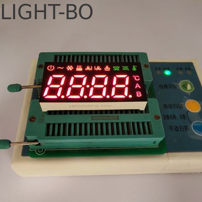 4 Ψηφίων 7 Τμημάτων Κοινής Καθόδου Οθόνη LED για Ελεγκτή Κλιματιστικού