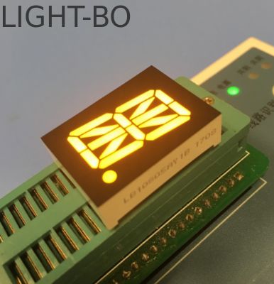 Καλή τιμή. 0.8inch 16 Segment Alphanumeric LED Display Yellow Single Digit Common Anode For Elevator Indicator σε απευθείας σύνδεση