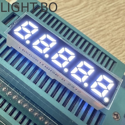 5 ψηφίων 7mm 7 τμήματα LED οθόνη κοινή άνοδος υπεραπλανό λευκό για μετατροπέα συχνότητας