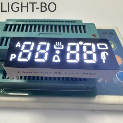 Οθόνη LED 7 τμημάτων με κοινό κάθοδο Ultra White 4 ψηφίων για ελεγκτή φούρνου