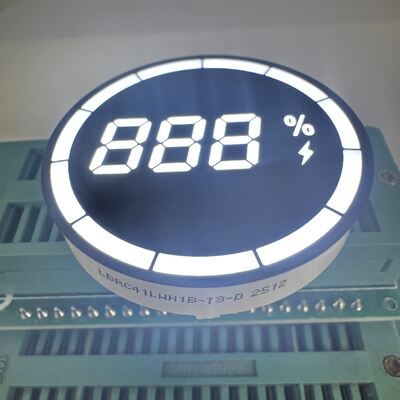Εξαιρετικά φωτεινή λευκή 3ψήφια οθόνη LED 7 τμημάτων κοινής καθόδου για φορτιστή ηλεκτρικού οχήματος